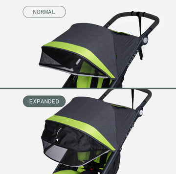 Roam color pack in normal and expanded comparison. Image has text "normal" and "expanded" placed over two images